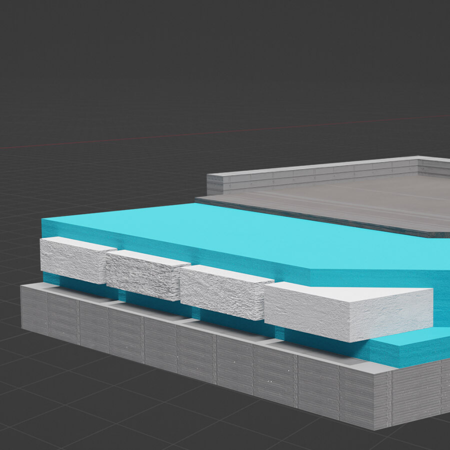 3d illustratie van wylick texturen